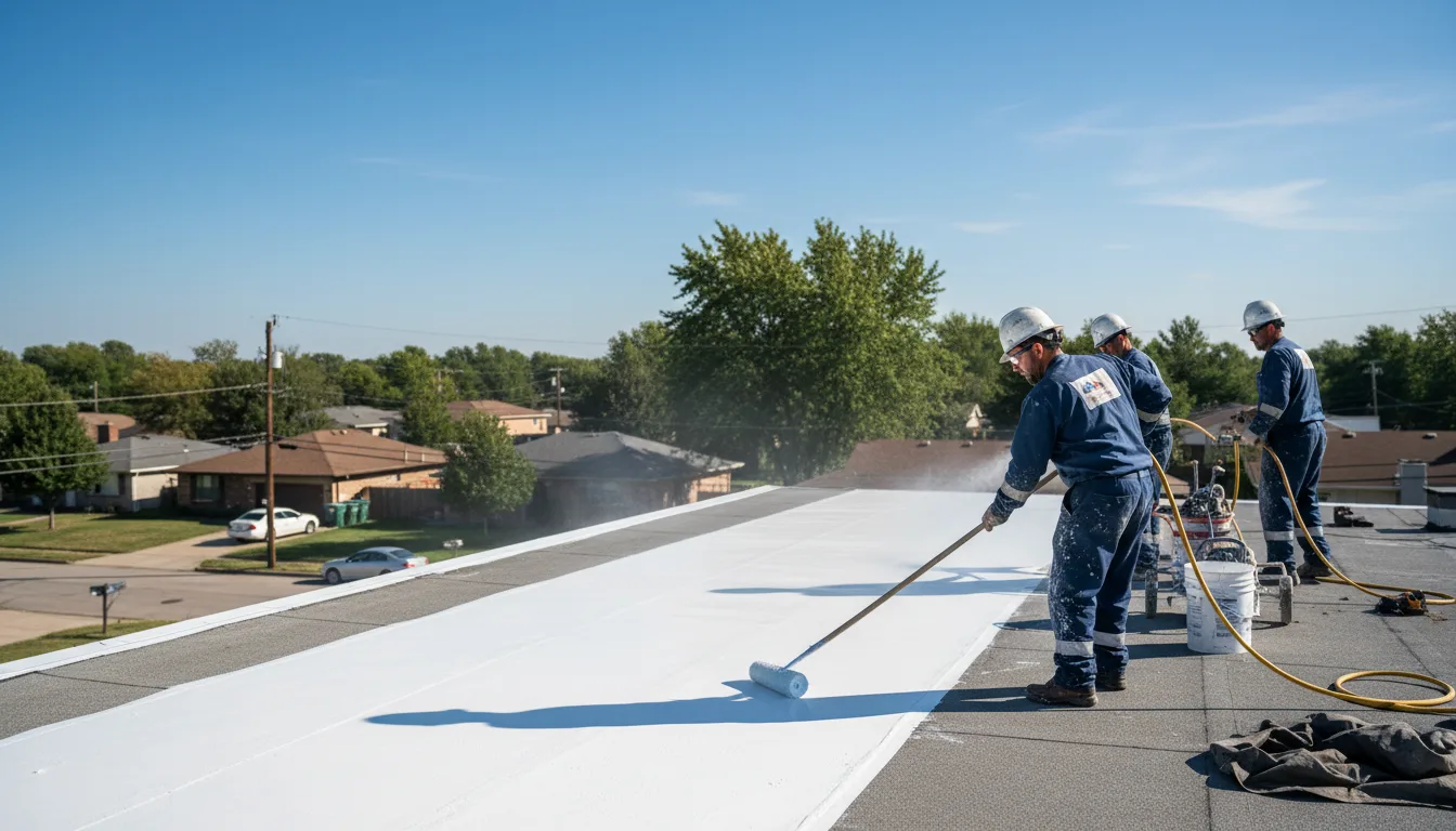 Commercial roof coating in Paris, ME near me